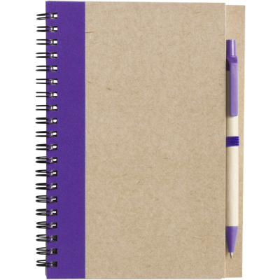 NOTE BOOK with Ball Pen in Purple