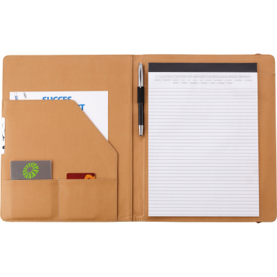 A4 CORK PORTFOLIO in Brown