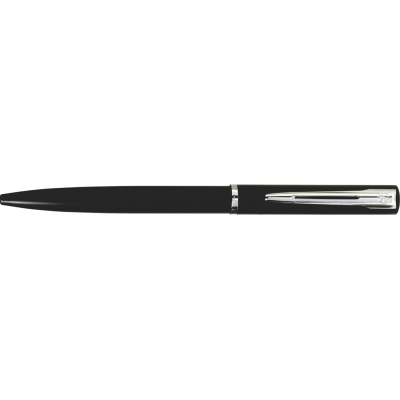 WATERMAN GRADUATE SILVER CHROME BALL PEN in Black