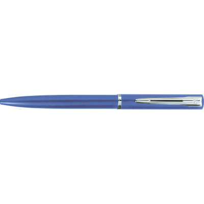 WATERMAN GRADUATE SILVER CHROME BALL PEN in Blue