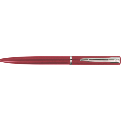 WATERMAN GRADUATE SILVER CHROME BALL PEN in Red