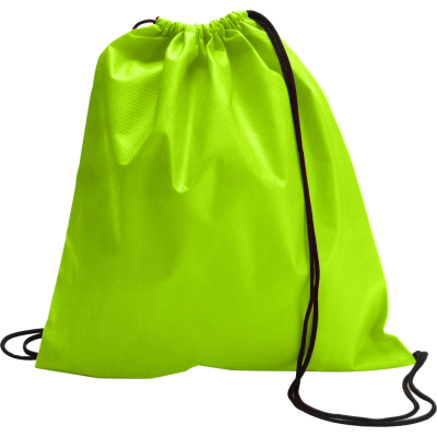 DRAWSTRING BACKPACK RUCKSACK in Lime