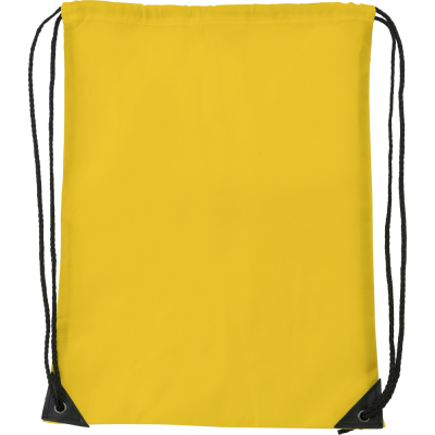 DRAWSTRING BACKPACK RUCKSACK in Yellow
