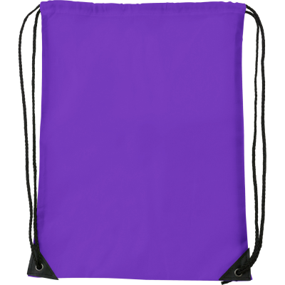 DRAWSTRING BACKPACK RUCKSACK in Purple