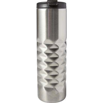 STAINLESS STEEL METAL DOUBLE WALLED THERMOS MUG (460ML) in Silver