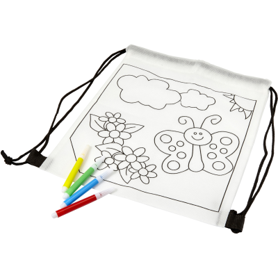 NONWOVEN BACKPACK RUCKSACK in White