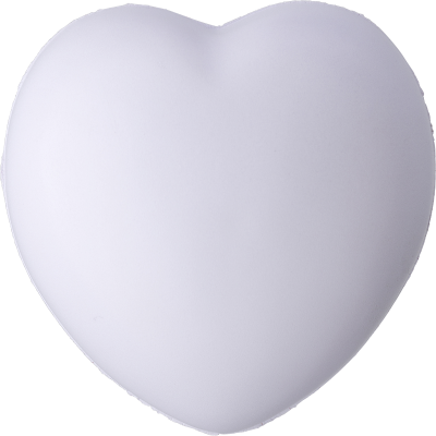 PU FOAM HEART in White