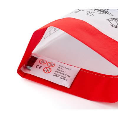 CHRISTMAS HAT in Red & White