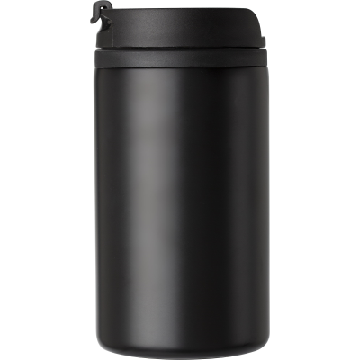 STAINLESS STEEL METAL DOUBLE WALLED THERMOS CUP (300ML) in Black