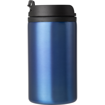 STAINLESS STEEL METAL DOUBLE WALLED THERMOS CUP (300ML) in Cobalt Blue