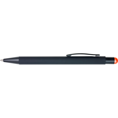 RUBBER BALL PEN in Orange