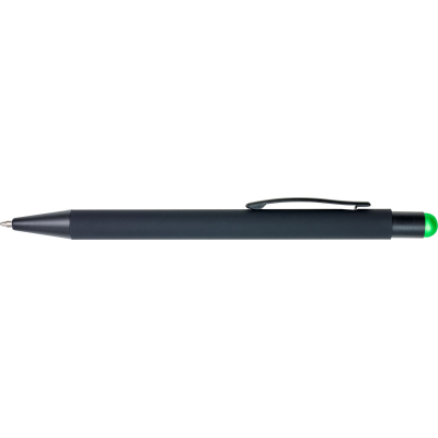 RUBBER BALL PEN in Lime
