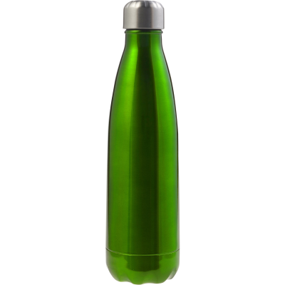 STAINLESS STEEL METAL SINGLE WALLED BOTTLE (650ML) in Green