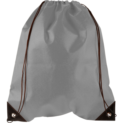 DRAWSTRING BACKPACK RUCKSACK in Grey