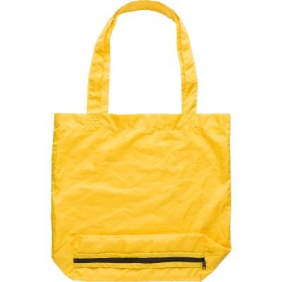 TELESCOPIC UMBRELLA with Shopper Tote Bag in Yellow