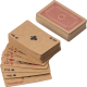 RECYCLED DECK OF CARDS in Brown.