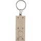 WHEAT STRAW KEY HOLDER KEYRING in Brown.