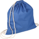 OEKO-TEX® COTTON DRAWSTRING BAG (140GM  &  5OZ) in Blue.