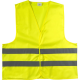 HIGH VISIBILITY SAFETY JACKET POLYESTER (150D) in Yellow.