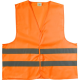 HIGH VISIBILITY SAFETY JACKET POLYESTER (150D) in Orange.