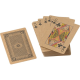 RECYCLED PAPER PLAYING CARD PACK in Brown.