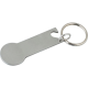 STAINLESS STEEL METAL MULTIFUNCTION KEYRING CHAIN in Silver.