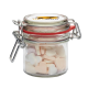 125ML / 290G GLASS JAR FILLED with Hearts Small.