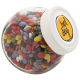 395ML / 525G CANDY JAR with White Plastic Lid & Filled with Milk Chocos.