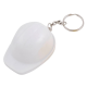 HARD HAT BOTTLE OPENER AND KEYRING CHAIN in White.