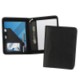 HOUGHTON A5 ZIP RING BINDER in Black Leather Look PU.