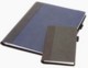NEWHIDE BI-COLOUR QUARTO WALLET with Comb Bound Diary Insert / Notebook Insert.