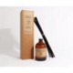 100ML NATURAL REED FRAGRANCE DIFFUSER in Amber Glass Bottle.