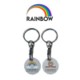 RAINBOW PLASTIC TROLLEY COIN.