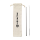REUSABLE 1 PIECE ECO STRAW SET STAINLESS-STEEL STRAW.