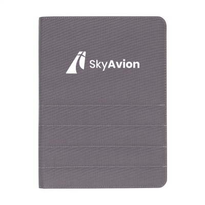 QUINCY PORTFOLIO RPET A4 DOCUMENT FOLDER in Grey