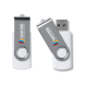 USB TWIST 8 GB in White.