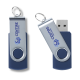 USB TWIST FROM STOCK 4 GB in Blue.