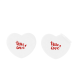 HEARTMINT PEPPERMINTS in White.