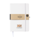 RECYCLED GRS PU PAPER NOTE BOOK A5 in White.