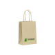 LEAF IT BAG RECYCLED GRASS PAPER (120 G & M²) S in Brown.