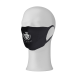 RE-USABLE MOUTH MASK with Filter Pocket Face Covering in Black.