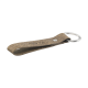 BONDED LEATHER KEYRING in Brown.