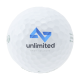 TOMORROW GOLF SINGLE PACK RECYCLED GOLF BALL in White.