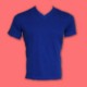 V-NECK TEE SHIRT 100% POLYESTER.