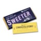 GOLDEN TICKET PERSONALISED CHOCOLATE BAR in Milk or Dark High Quality Chocolate.