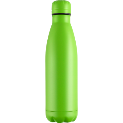 MOOD POWDER COATED VACUUM BOTTLE - 500ML LIME GREEN