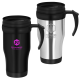 TOUR DOUBLE WALLED TRAVEL MUG with Handle - 400Ml.