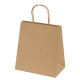 BAGS - ASHDOWN MINI PAPER GIFT BAG with Twisted Handles - Kraft - 150Gsm.