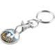 EXPRESS TROLLEY COIN KEYRING CHAIN RING - FULL COLOUR.