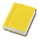 BOOK SHAPE ERASER in Yellow.
